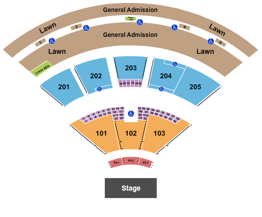 Fiddler's Green Amphitheatre Fiddlers Green Amphitheatre Seating Chart